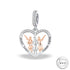 Pandora Fitting Three Sisters Charm 925 Sterling Silver & Rose Gold Sister Gift