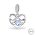 Mother & Son Heart Dangle Charm 925 Sterling Silver ( fits pandora )
