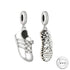 Running Trainer Charm 925 Sterling Silver - Born to Run fits Pandora - Runner Marathon