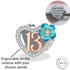 Engraved 13th Birthday Charm 925 Sterling Silver- Personalised fits Pandora - 13 years Rose Gold