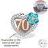 Engraved 70th Birthday Charm 925 Sterling Silver- Personalised fits Pandora - 70 years rose gold