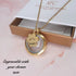 Engravable Gold or Silver Dog / Cat Pet Paw Hair or Ashes Glass Circular Locket Urn Necklace
