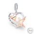Grandad Guardian Angel Charm 925 Sterling Silver & Rose Gold fits Pandora