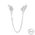 Angel Wings Safety Chain 925 Sterling Silver - fits Pandora