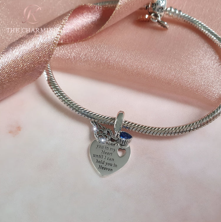 Angel Wings Charm 925 Sterling Silver