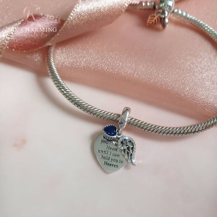 Angel Wings Charm 925 Sterling Silver