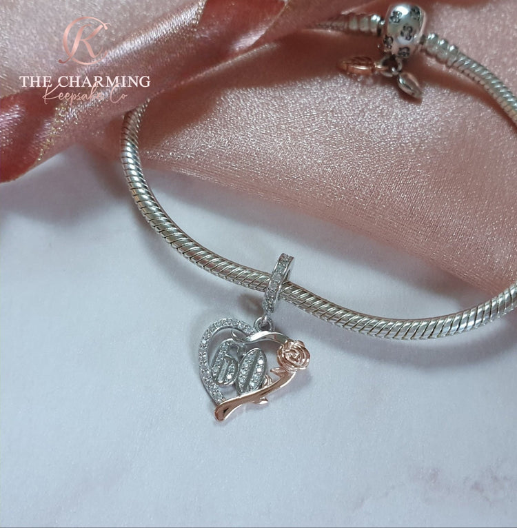 Sterling Silver 60th Anniversary Charm
