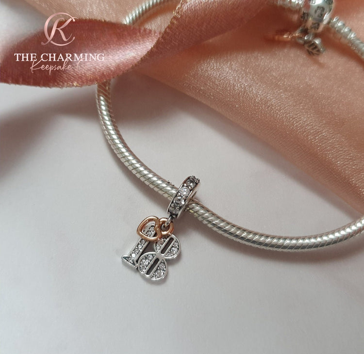 18th Celebration Pendant Charm