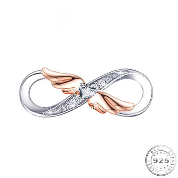 Angel Wings Memorial Charm 925 Sterling Silver fits Pandora bracelets