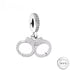 Handcuffs Charm 925 Sterling Silver POLICE FITS PANDORA