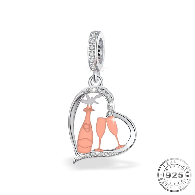 Wedding Gift Charm 925 Sterling Silver Fits Pandora bracelets