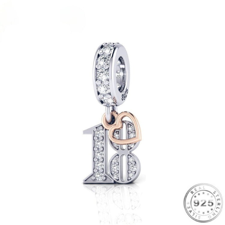 18th Celebration Pendant Charm