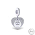 Mum Angel Wings Memorial Charm 925 Sterling Silver fits Pandora bracelets