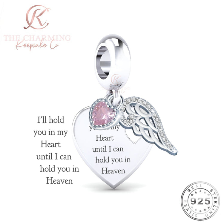 Angel Wings Charm 925 Sterling Silver