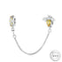 Bee Safety Chain for Charm Bracelet 925 Sterling Silver fits pandora