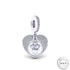 Dad Angel Wings Memorial Charm 925 Sterling Silver fits Pandora bracelets