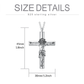 Engravable Jesus Christ Crucifix Urn Necklace 925 Sterling Silver Cross