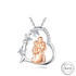 Mother of Boys Pendant Necklace 925 Sterling Silver keepsake for Mum