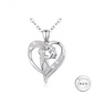 Girl and Pet Dog Pendant Necklace 925 Sterling Silver