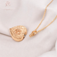 Engravable Heart Cremation Ashes Urn Necklace Rose Gold Plated 925 Sterling Silver