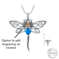 Engraved self-fill Dragonfly Urn Necklace 925 Sterling Silver