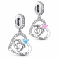 Pandora fitting Precious Baby Girl OR Boy Charm 925 Sterling Silver - Pink or Blue