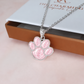 Ashes & Resin Dog / Cat Paw Necklace 925 Sterling Silver - Engravable Memorial
