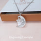 Ashes & Resin Moon Star Necklace 925 Sterling Silver - Engravable Memorial