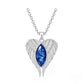 Ashes & Resin Angel Wings Necklace 925 Sterling Silver - Memorial