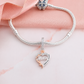 Mum Dangle Charm 925 Sterling Silver & Rose Gold