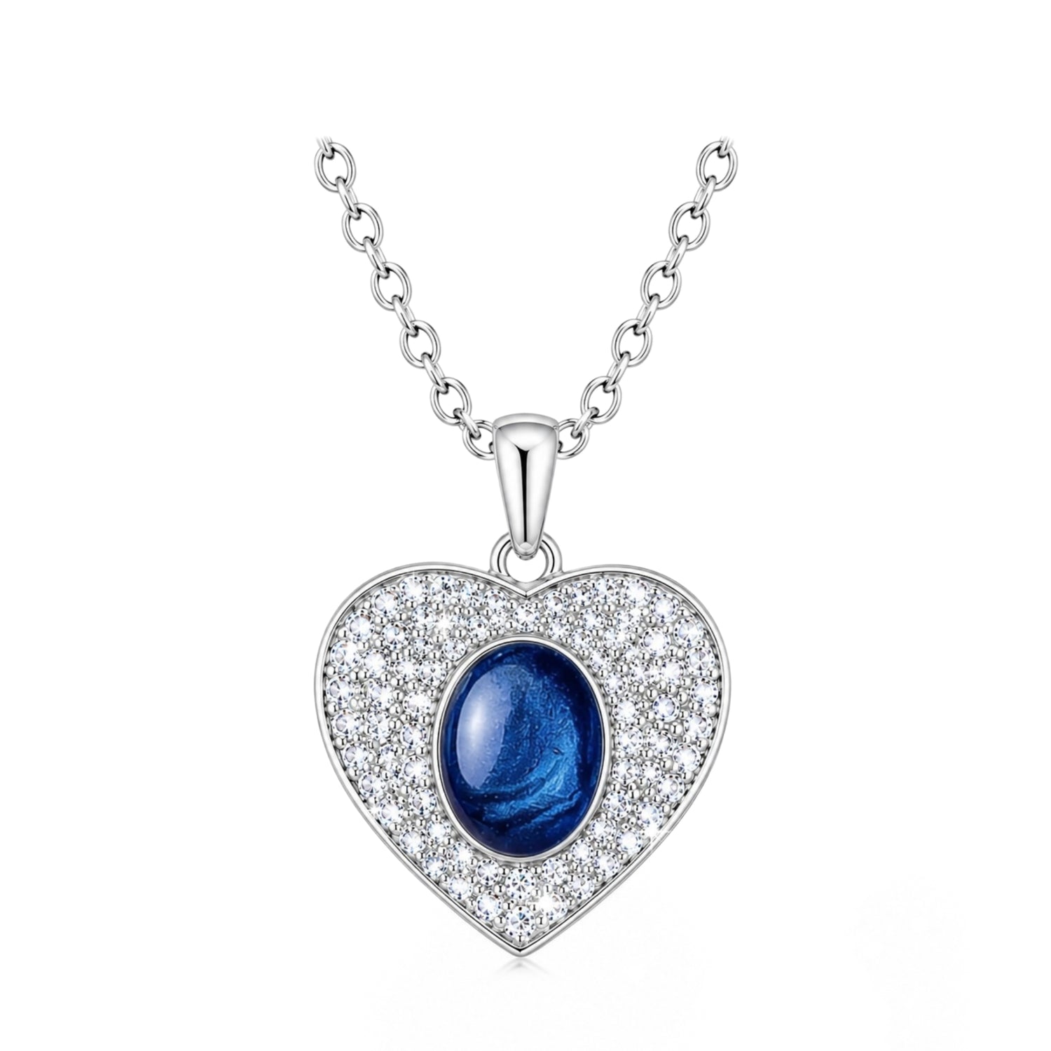 Ashes & Resin Crystal Necklace 925 Sterling Silver - Memorial