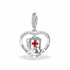 Pandora fitting Nurse Heart Dangle Charm 925 Sterling Silver Carer / Nhs 