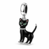 Pandora fitting Black Cat Charm 925 Sterling Silver