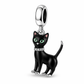 Pandora fitting Black Cat Charm 925 Sterling Silver