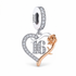 Pandora fitting 16th Birthday Charm 925 Sterling Silver & Rose Gold