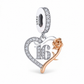Pandora fitting 16th Birthday Charm 925 Sterling Silver & Rose Gold