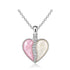 Ashes & Resin Split Heart Necklace 925 Sterling Silver - Memorial