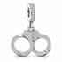 Pandora fitting Handcuffs Charm 925 Sterling Silver Police / Military 