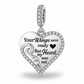 Pandora fitting Angel Wing Heart Charm 925 Sterling Silver  - Your wings were ready