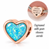 Pandora fitting Engraved Cremation Ashes & Resin Rose Gold Heart Charm