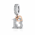 pandora fitting 13th Birthday Charm 925 Sterling Silver and Rose Gold
