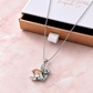 Collier cœur en cristal bleu pour cendres de crémation en argent sterling 925 – « Pour toujours dans mon cœur ».