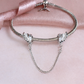 Angel Wings Safety Chain 925 Sterling Silver