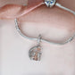 Three Sisters Charm Genuine 925 Sterling Silver & Rose Gold
