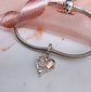 I Love Reading Charm 925 Sterling Silver & Rose Gold