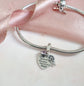 Angel Wings Charm 925 Sterling Silver - God Has You In His Arms