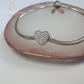 Ashes & Resin Heart Charm 925 Sterling Silver