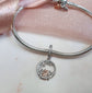 Four Sisters / Friends Charm 925 Sterling Silver & Rose Gold
