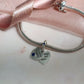 Engraved Heart Dangle Charm 925 Sterling Silver - Personalised with your text