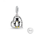 Penguin Graduation Charm 925 Sterling Silver (fits pandora)
